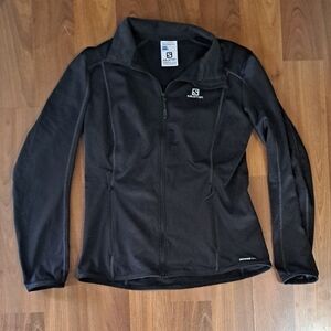Salomon Black Women's Full-Zip Bomber Jacket